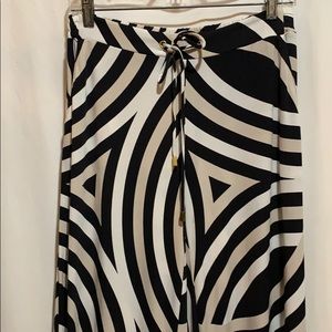 NEW YORK CO STRETCH PANTS SZ SM blk/wht/tan full
